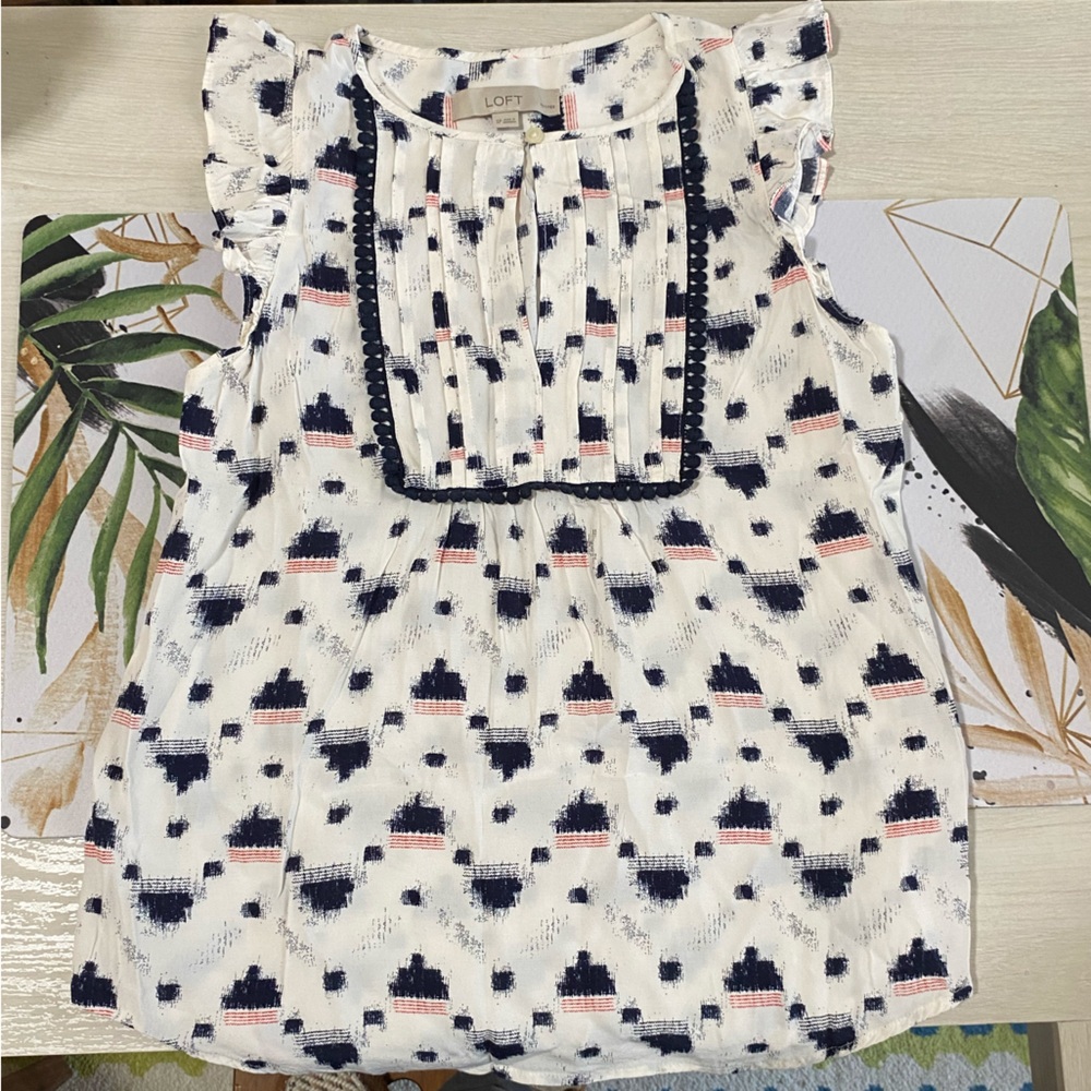 EUC LOFT Sleeveless Blouse size SP